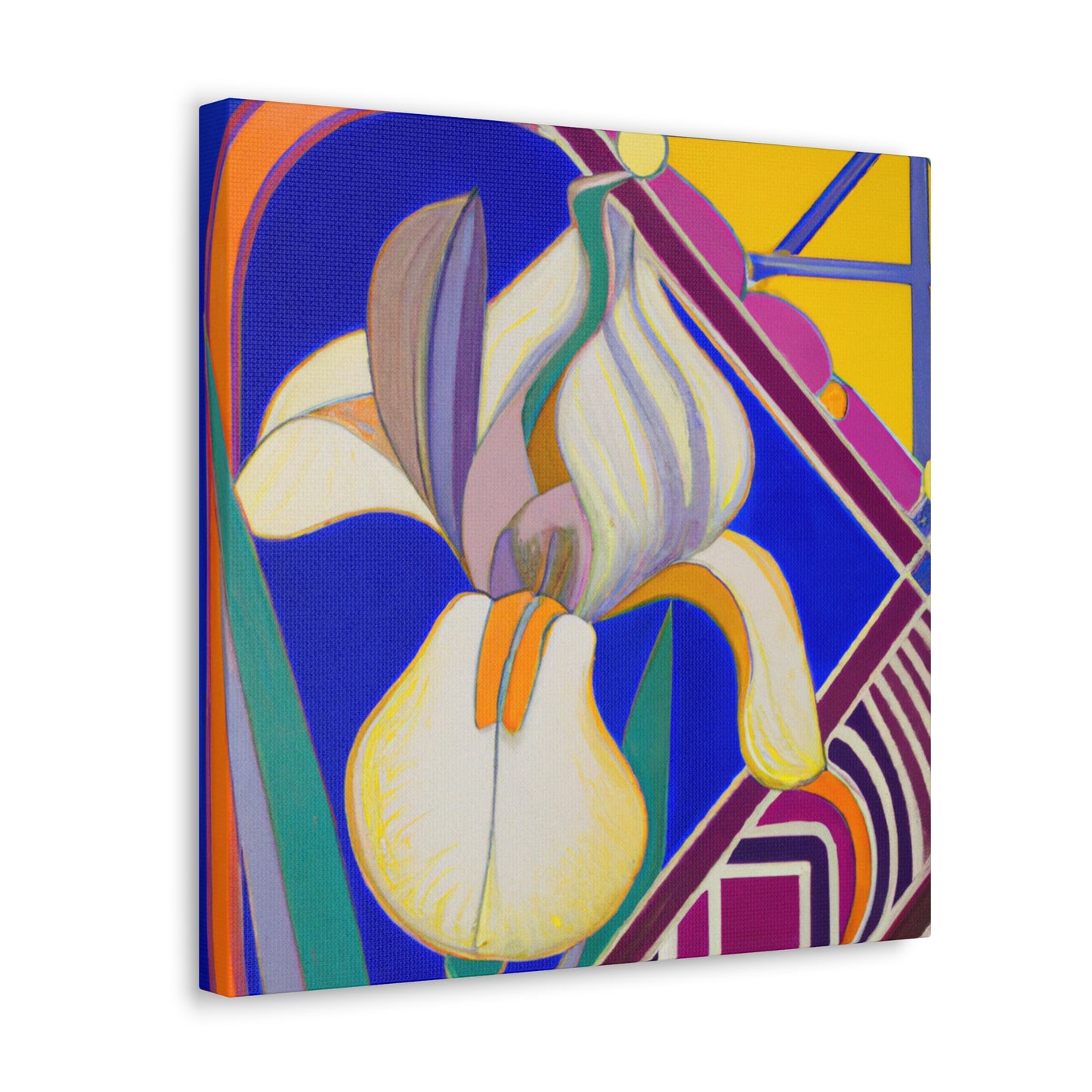 "Iris in Azure Splendor" - Canvas