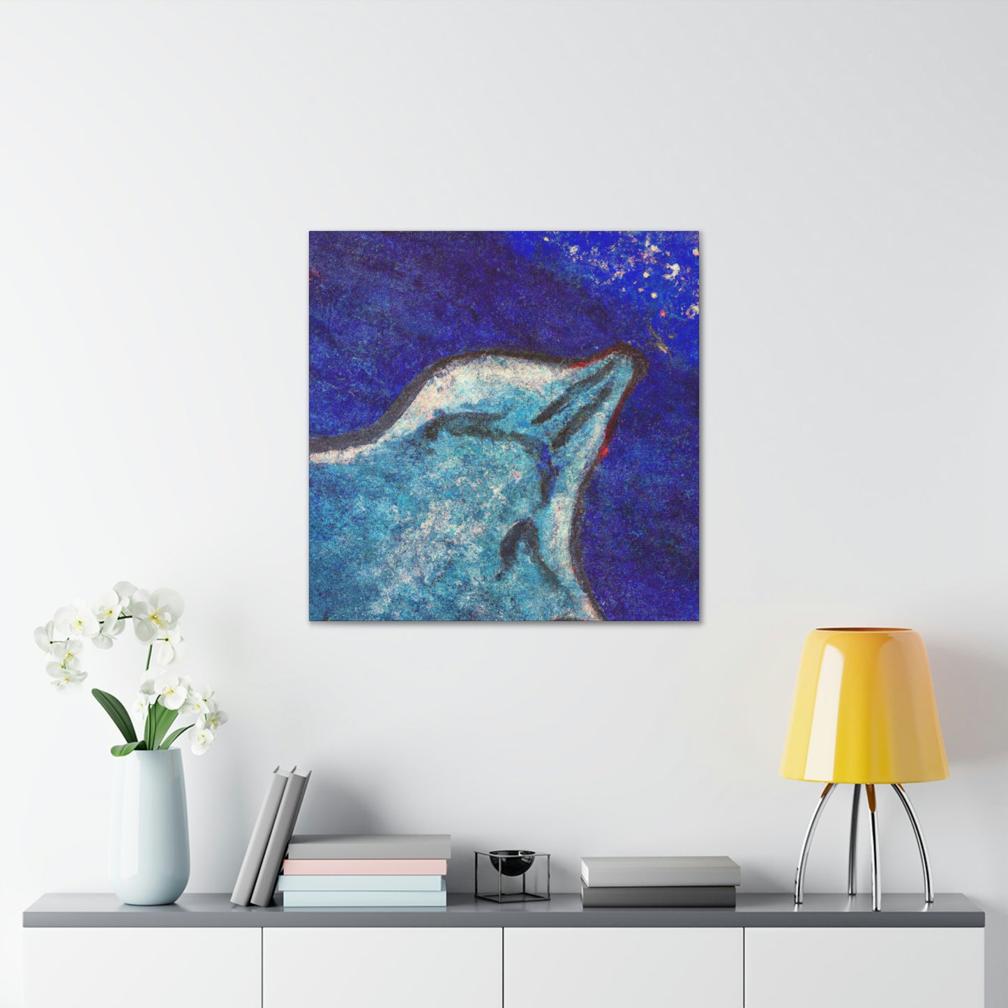 Stingray's Glistening Dance - Canvas