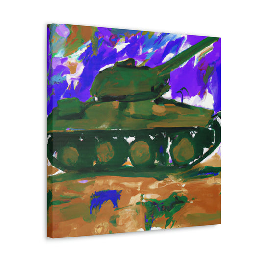 "Tank in Expressionism" - Canvas