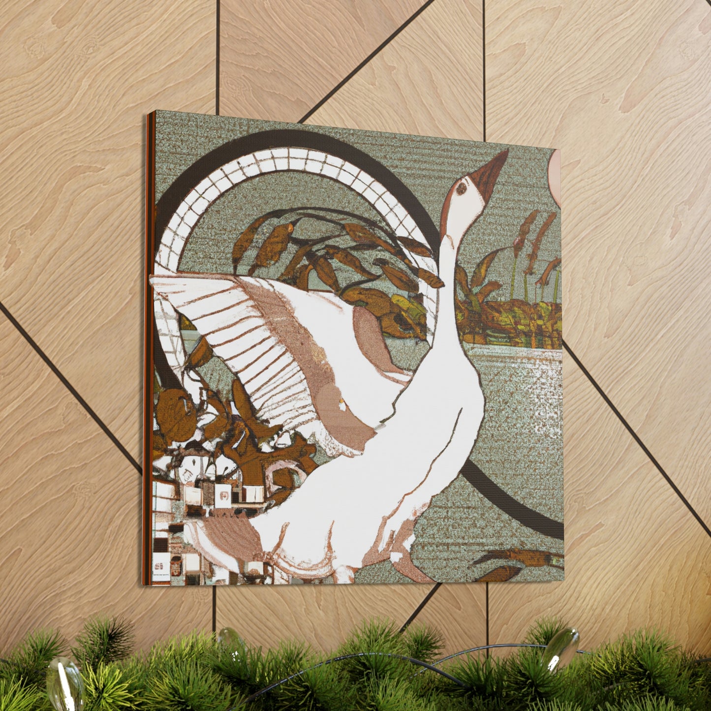 Goose in Art Nouveau - Canvas