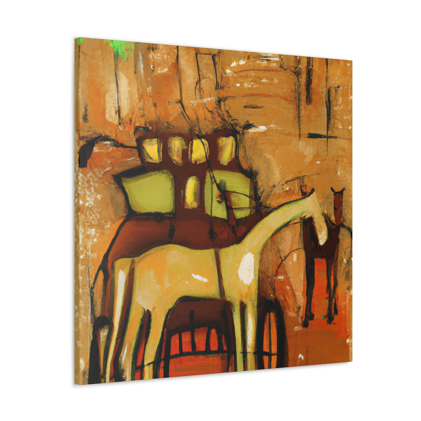 "Horse and Carriage Dawn" - Canvas