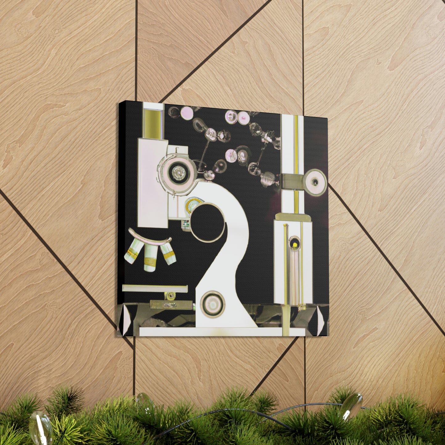 "Microscope Mastery Deco" - Canvas