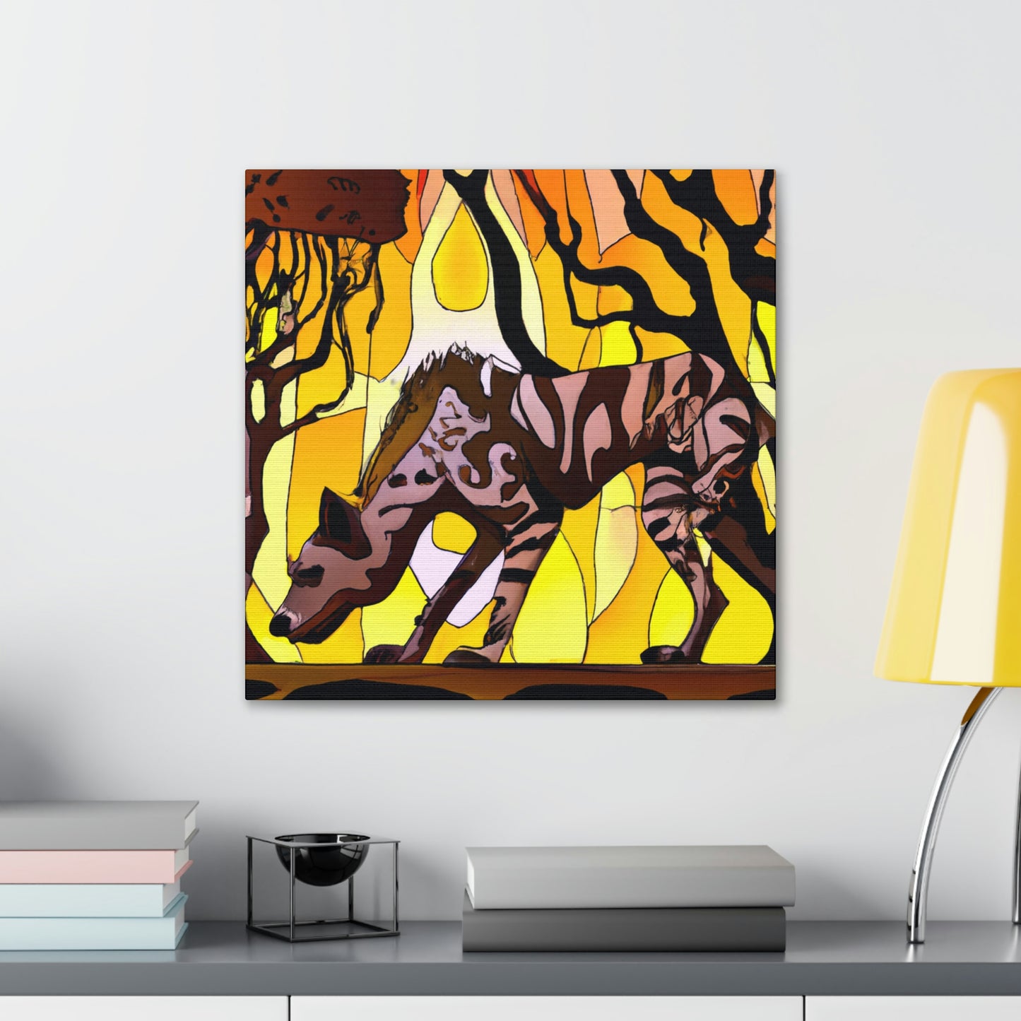 "Hyena's Golden Glee" - Canvas