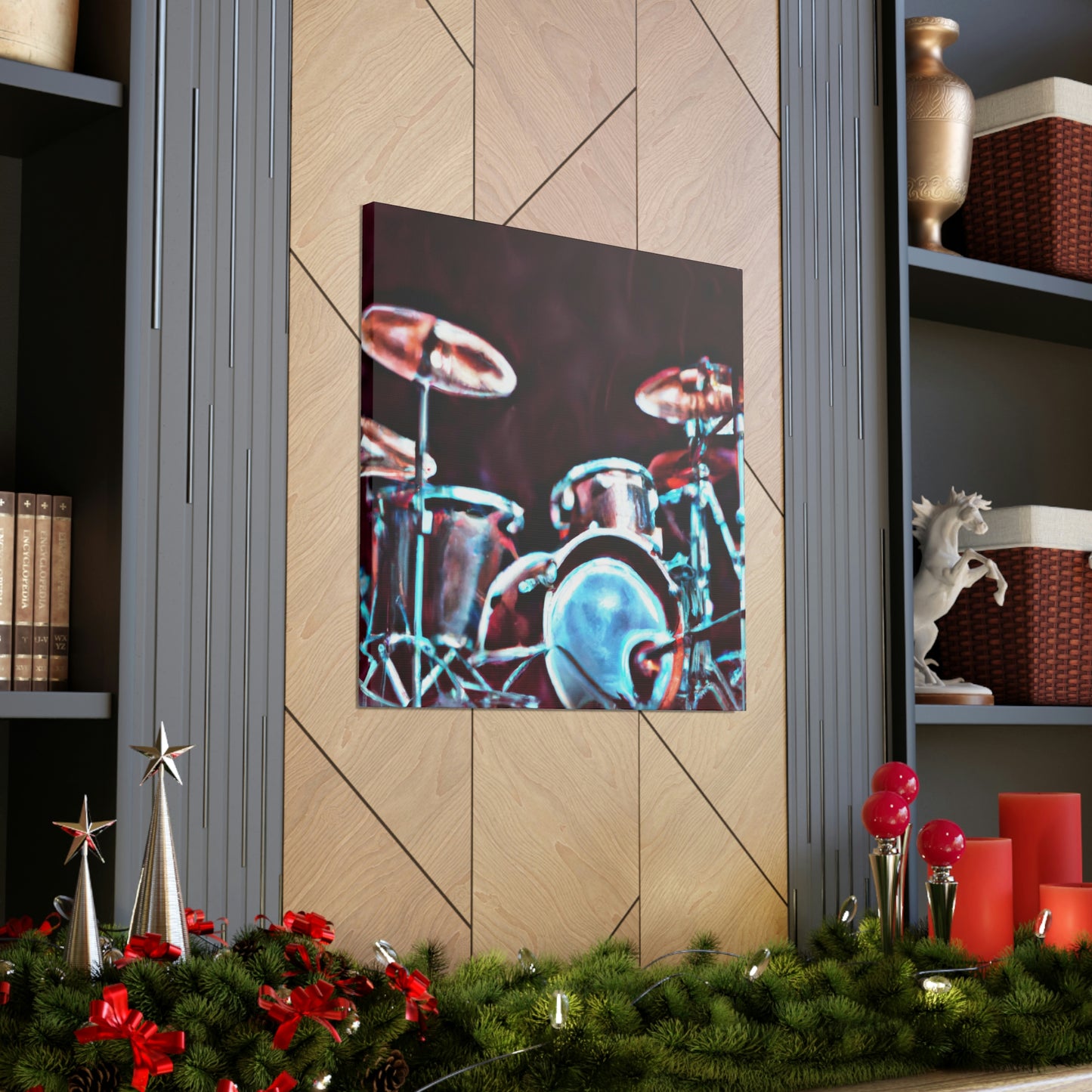 "Rock the Drum Set" - Canvas