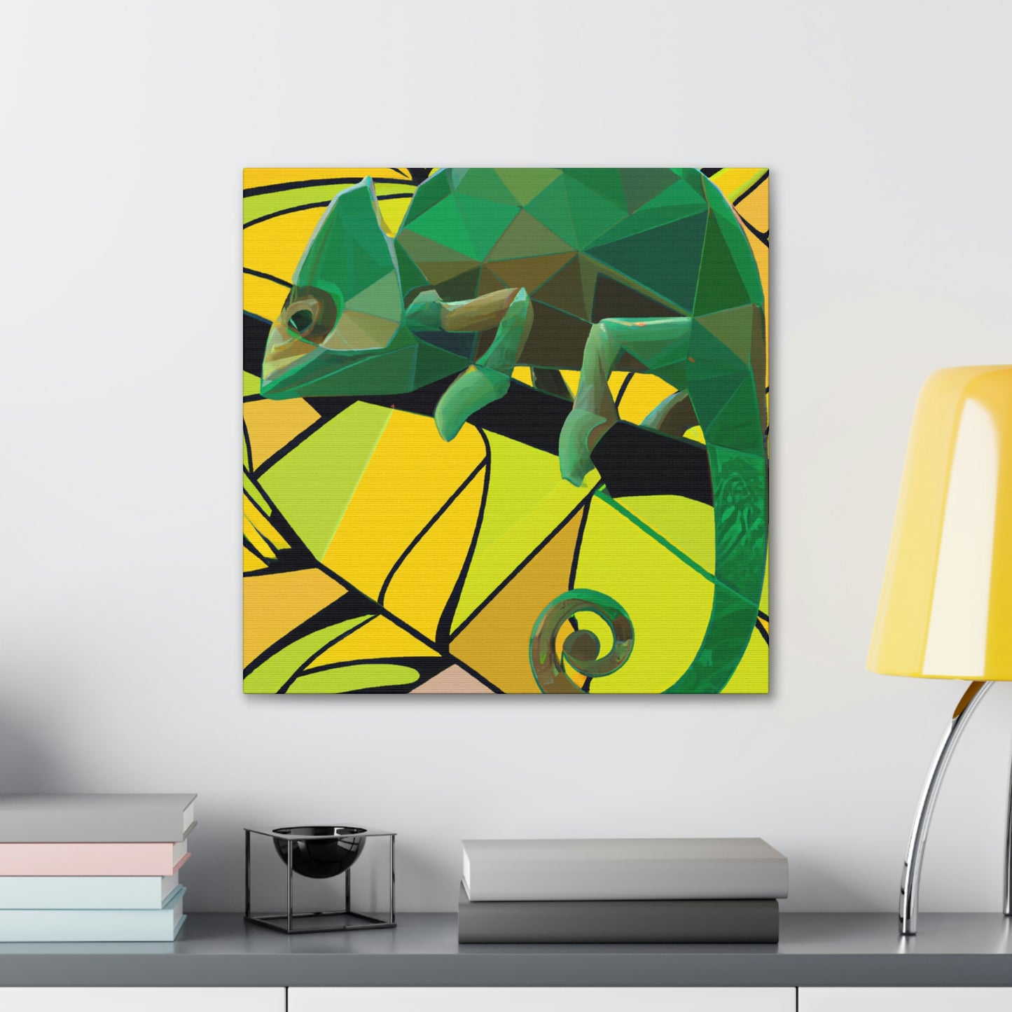 "Chameleon Calling Card" - Canvas