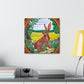 Rabbit in Art Nouveau - Canvas