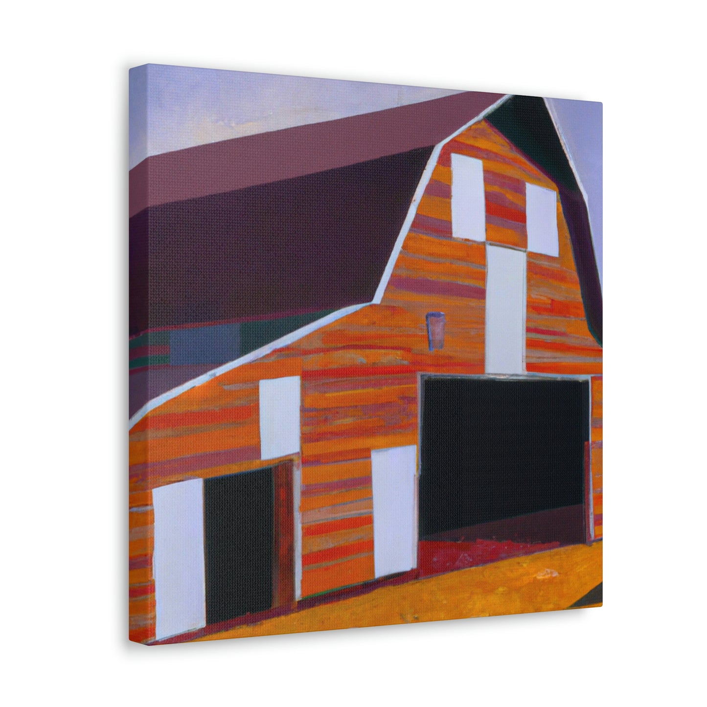 "Deco Barn Sunrise" - Canvas