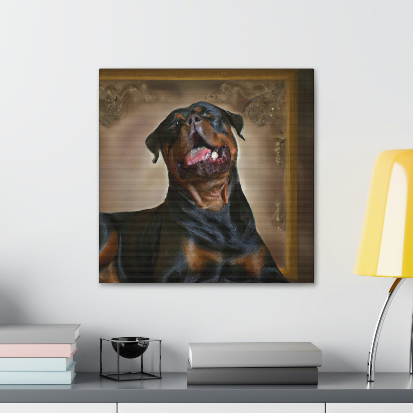 Rottweiler in Baroque - Canvas