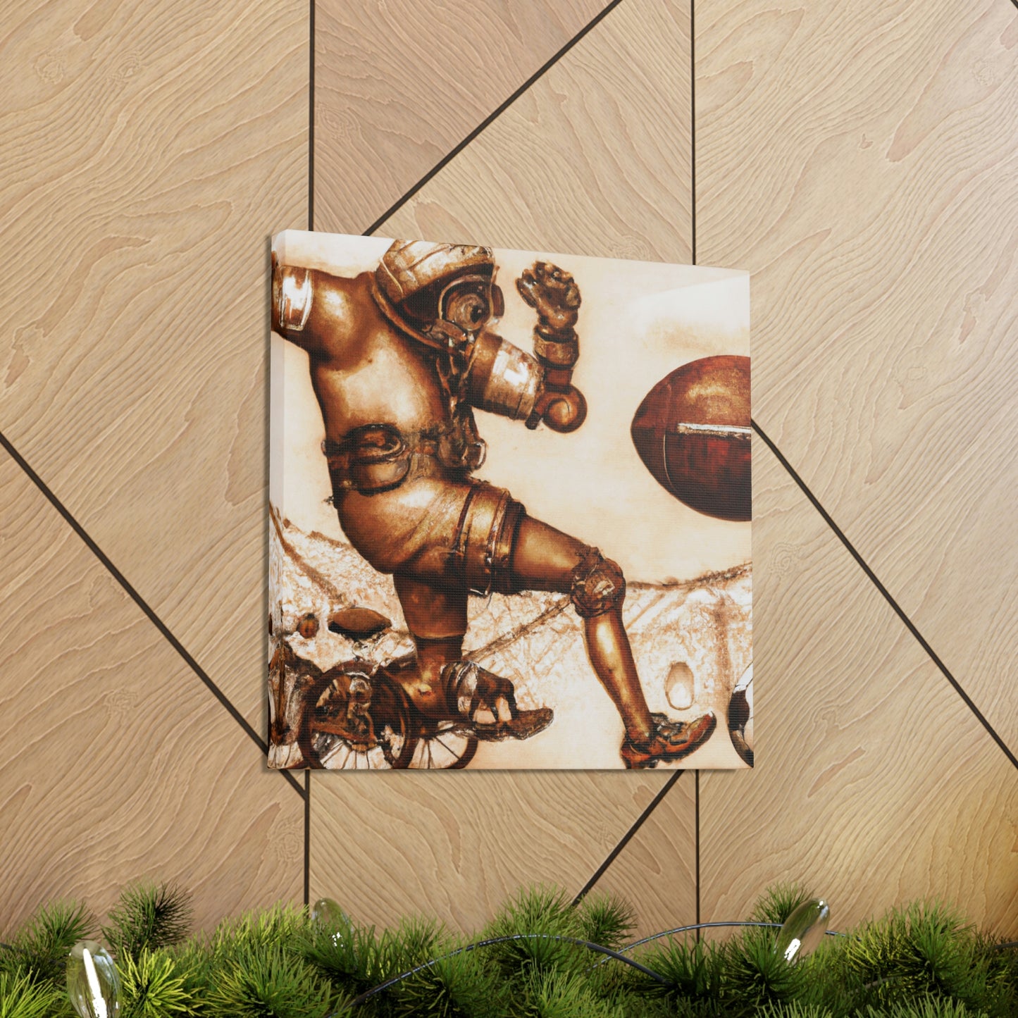 "Mechanical Football Futurism" - Canvas