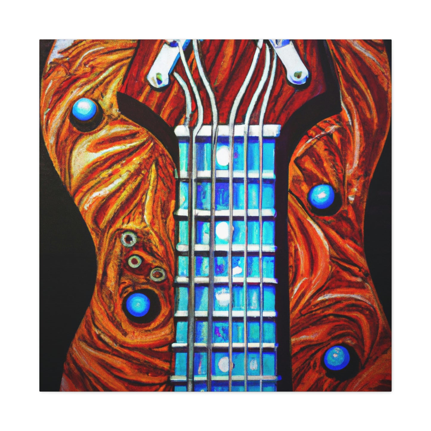 "Guitar Resonance Dreaming" - Canvas