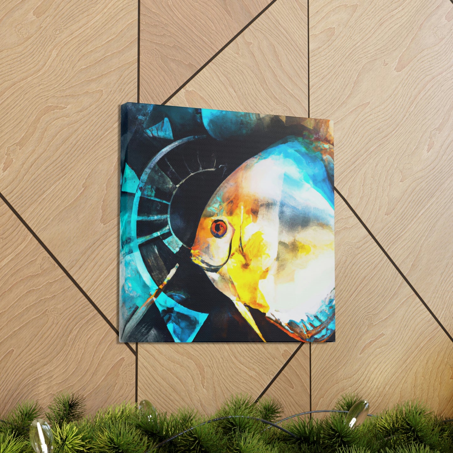 Discus in Reflection - Canvas