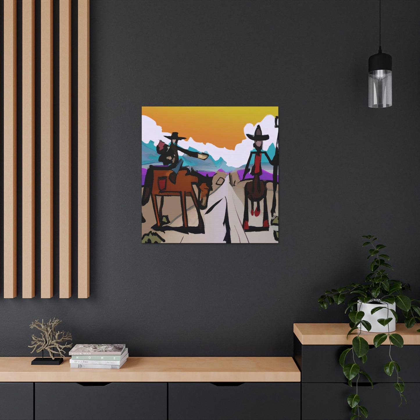 "Western Landscape Sunrise" - Canvas