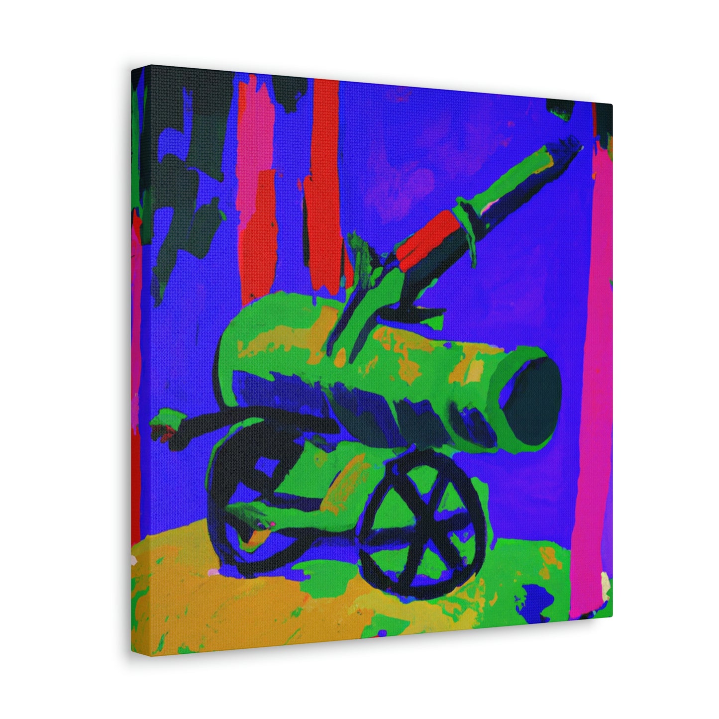 Guns on Fauve Canvas - Canvas