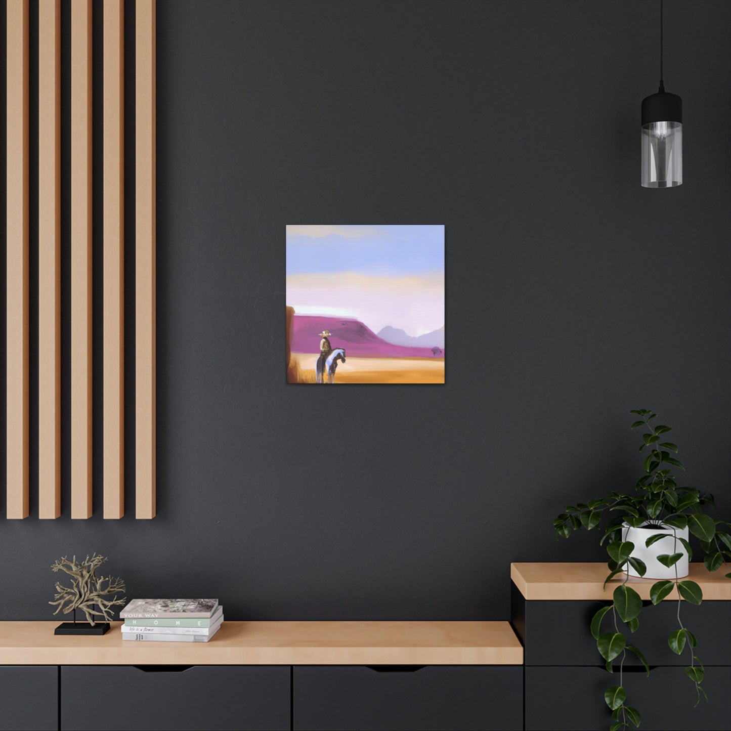 "Western Dusk Landscape" - Canvas