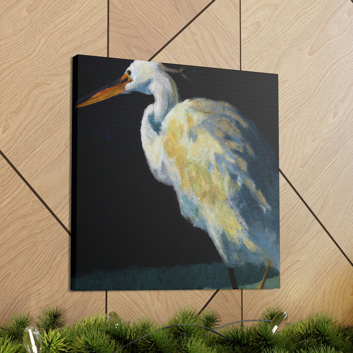 Snowy Egret Serenity - Canvas