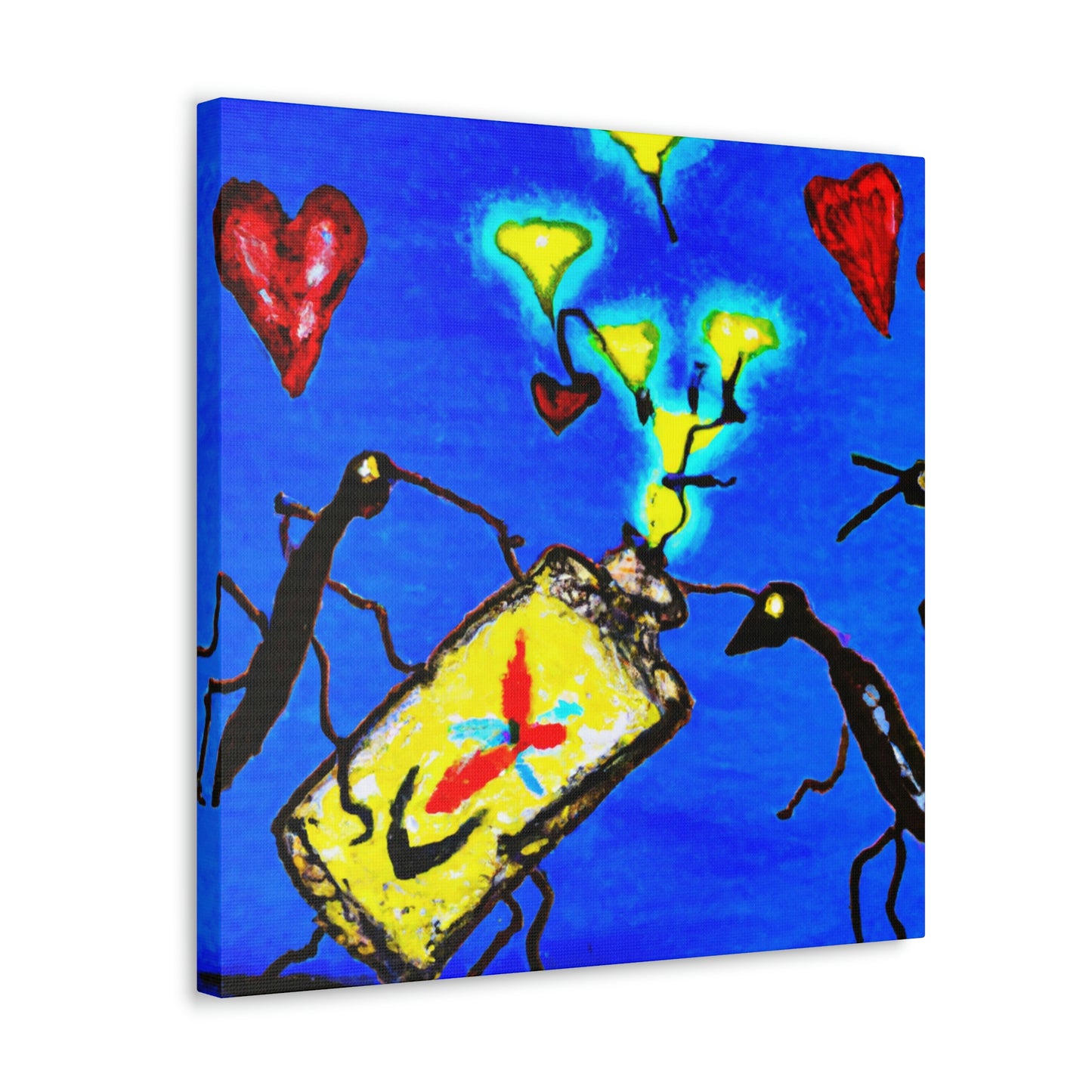 "Love Amidst Fireflies" - Canvas