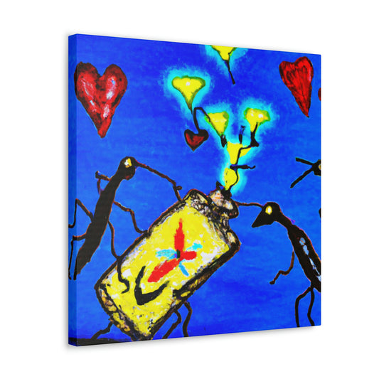 "Love Amidst Fireflies" - Canvas