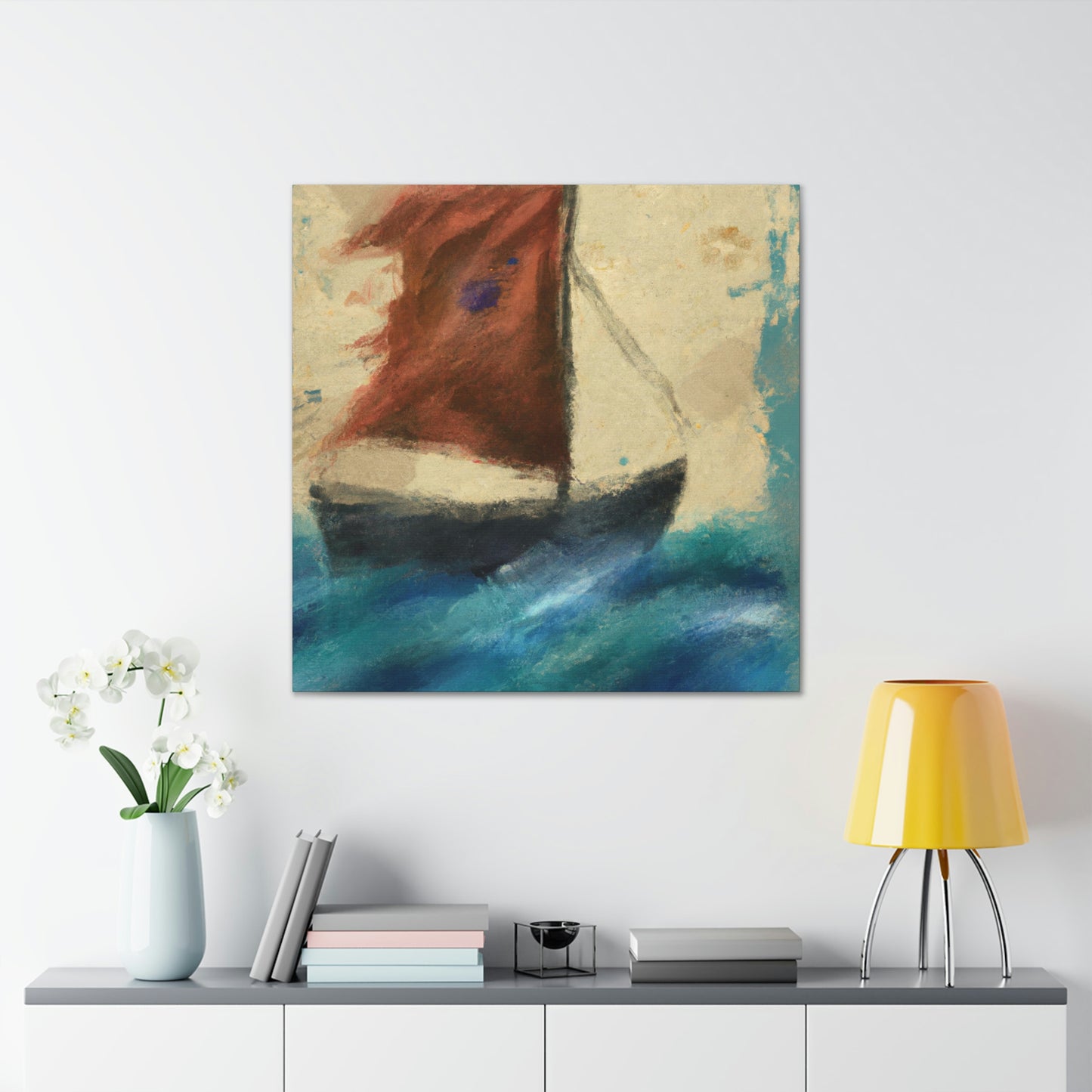 Sailing the Lonely Sea - Canvas