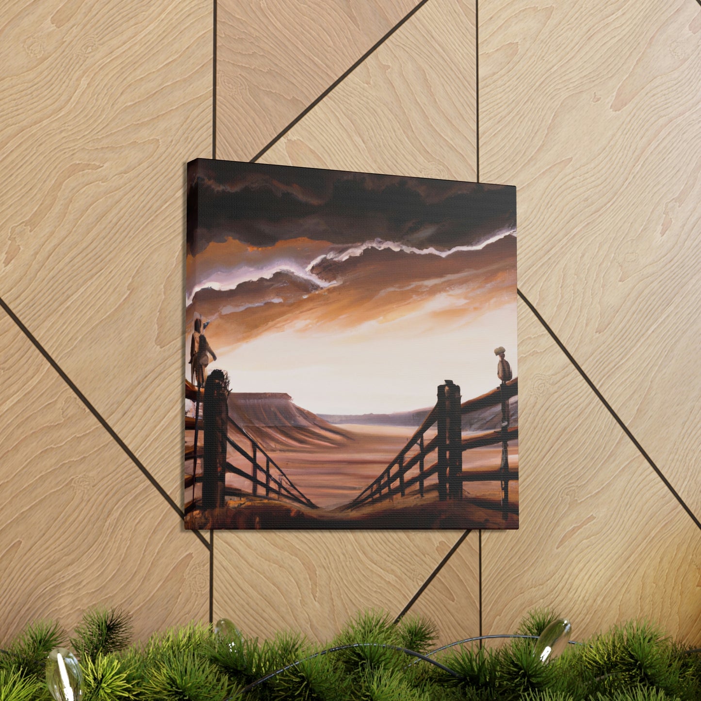 Barbed Wire Illumination - Canvas