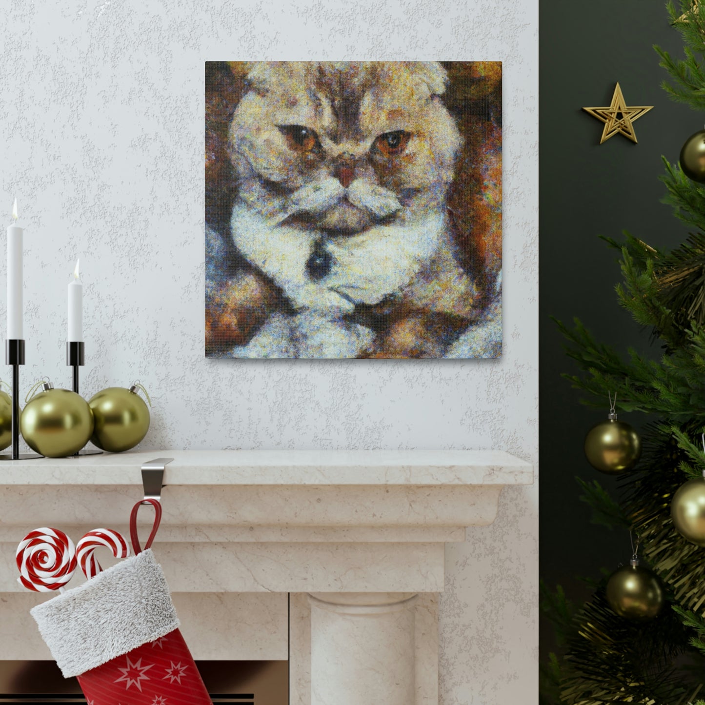 Scottish Fold Reflection - Canvas