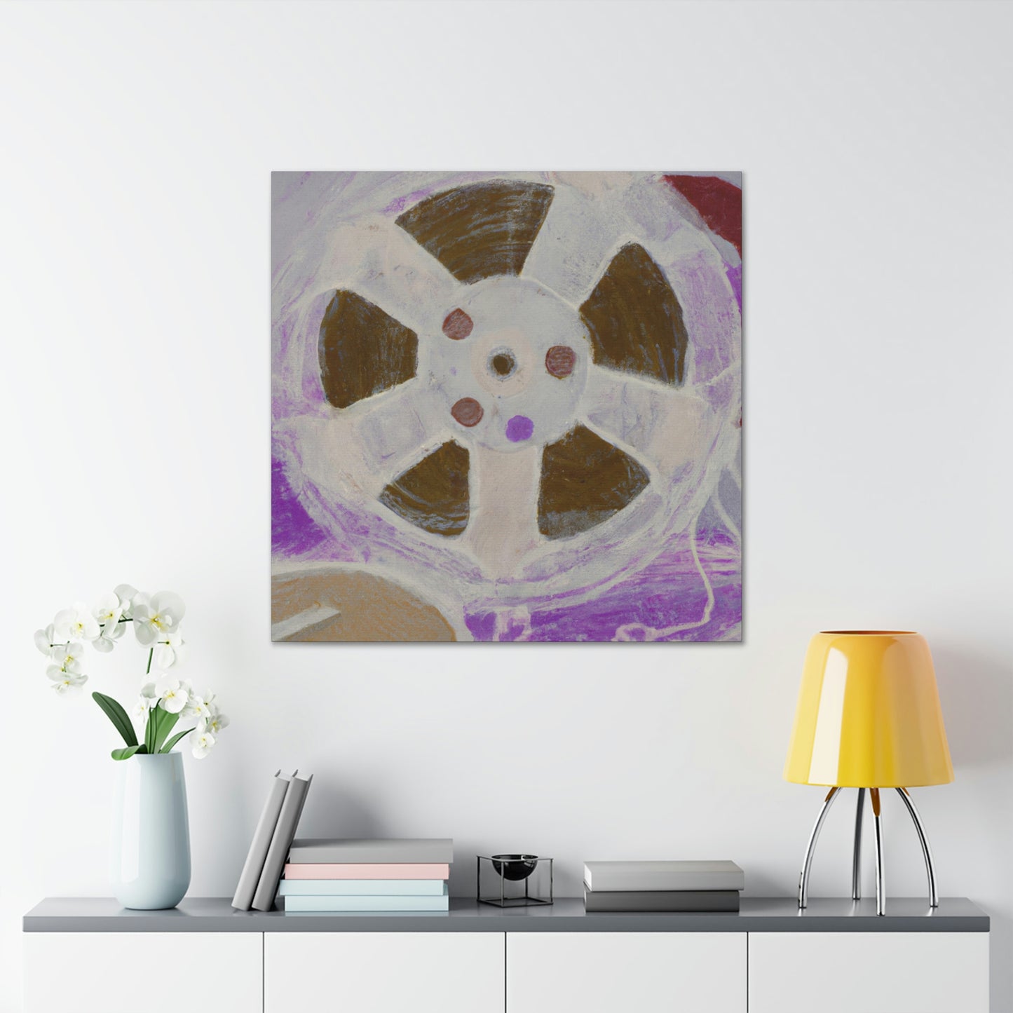 "Retro Reel Reflection" - Canvas