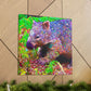 "Wombat in Pointillism" - Canvas