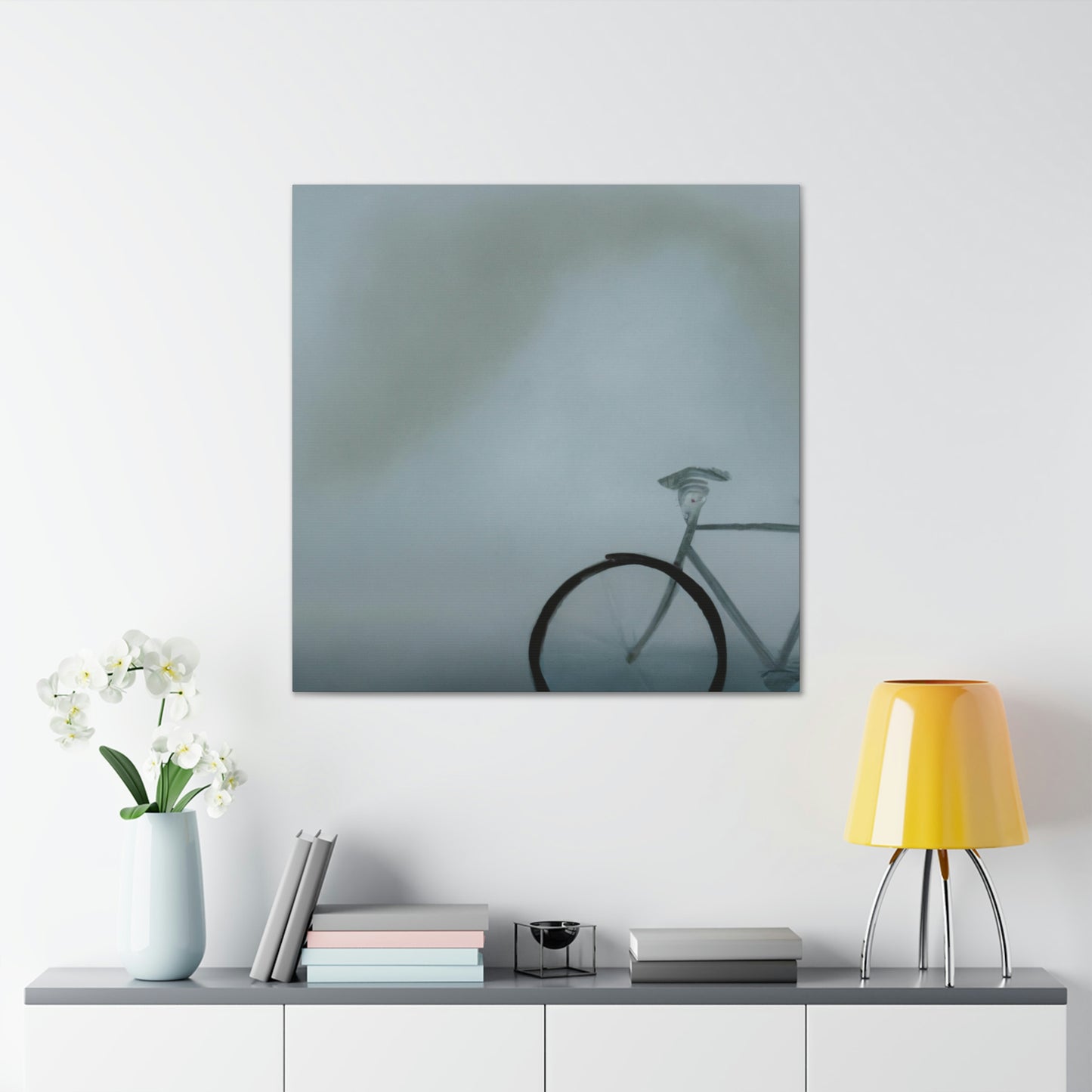 "Bicycle in Minimalism" - Canvas