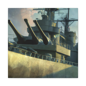 "Battleship in Fog" - Canvas