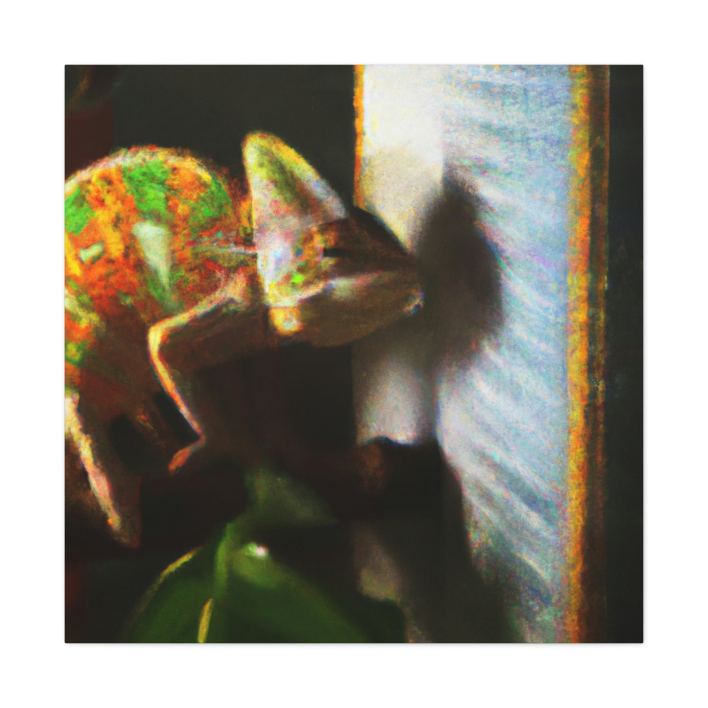 Veiled Chameleon Dreaming - Canvas