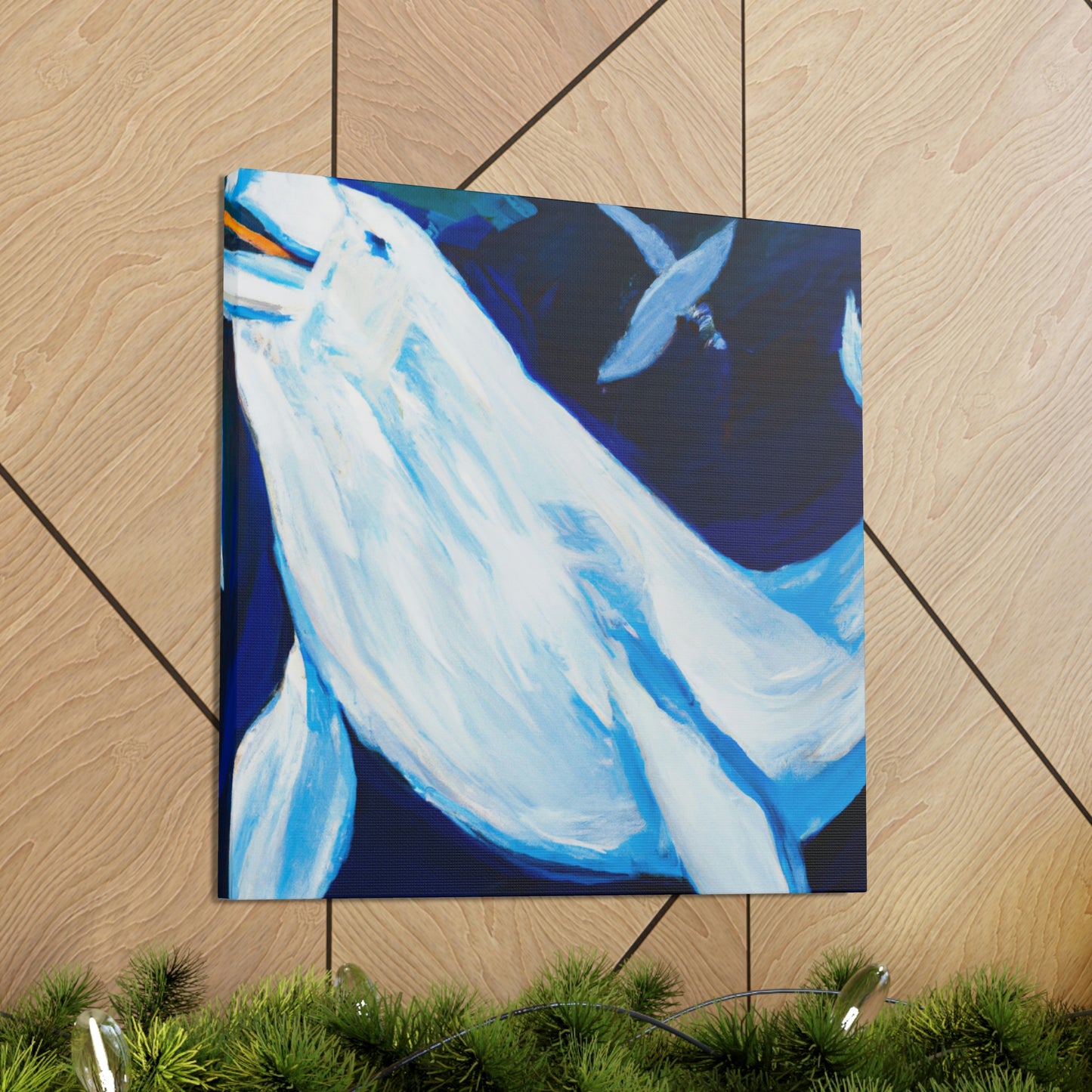 Beluga Whale Symphony - Canvas