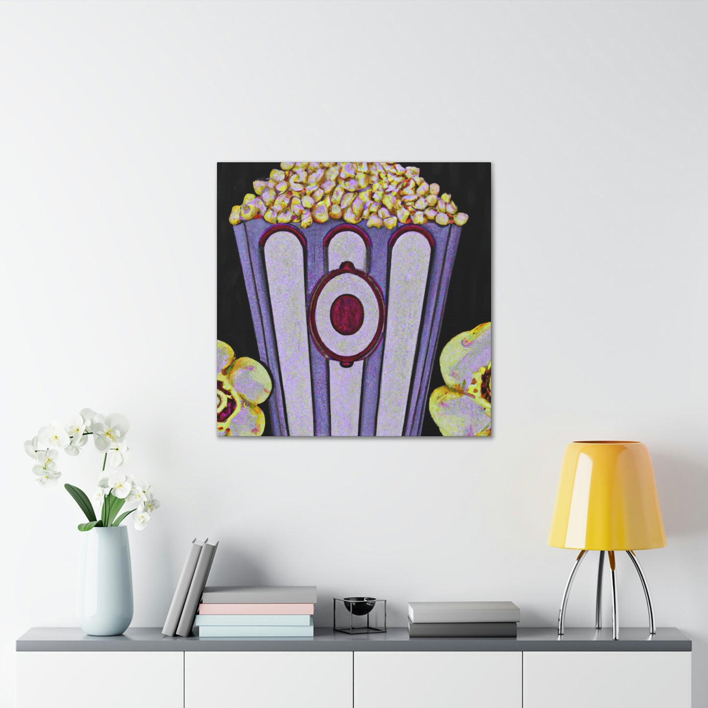 "Cozy Cinema Cornucopia" - Canvas