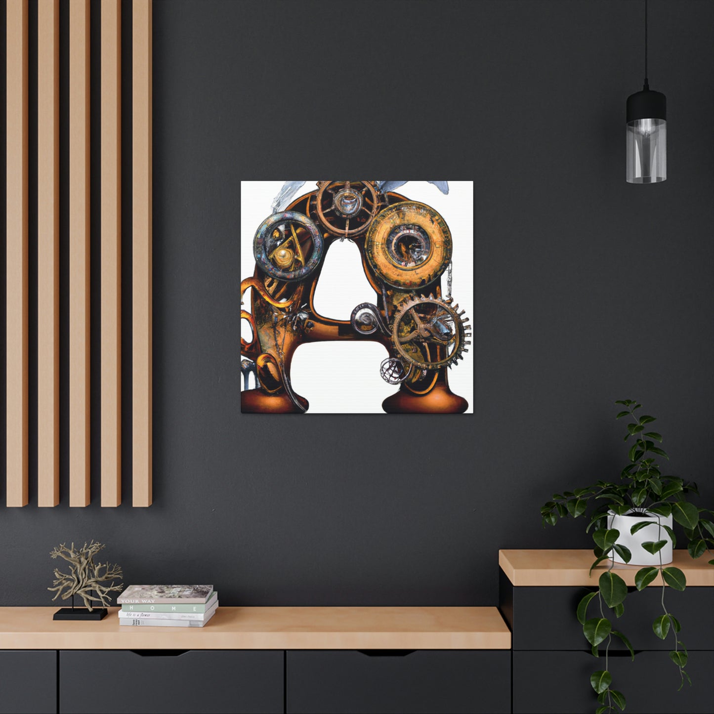 "Steamhearted Clockwork Heroes" - Canvas