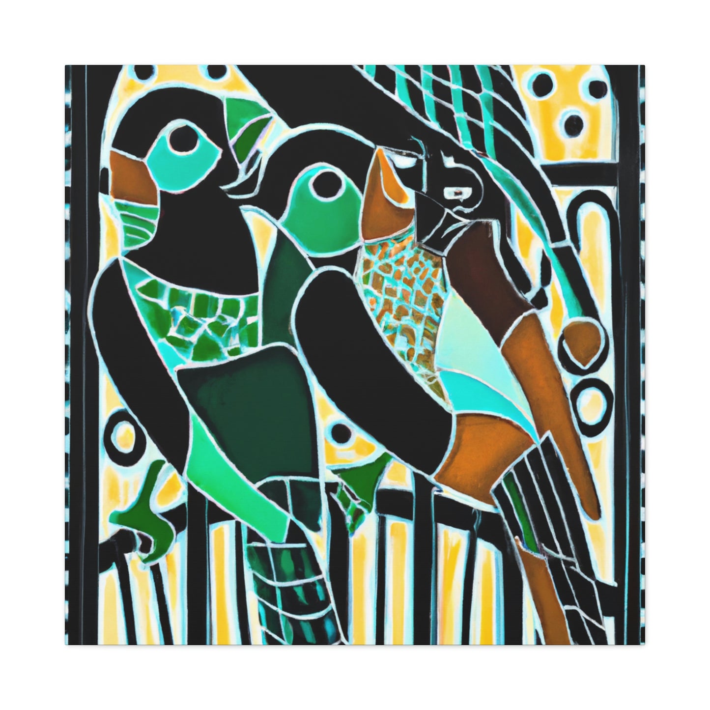 "Birds of the Jazz Age" - Canvas