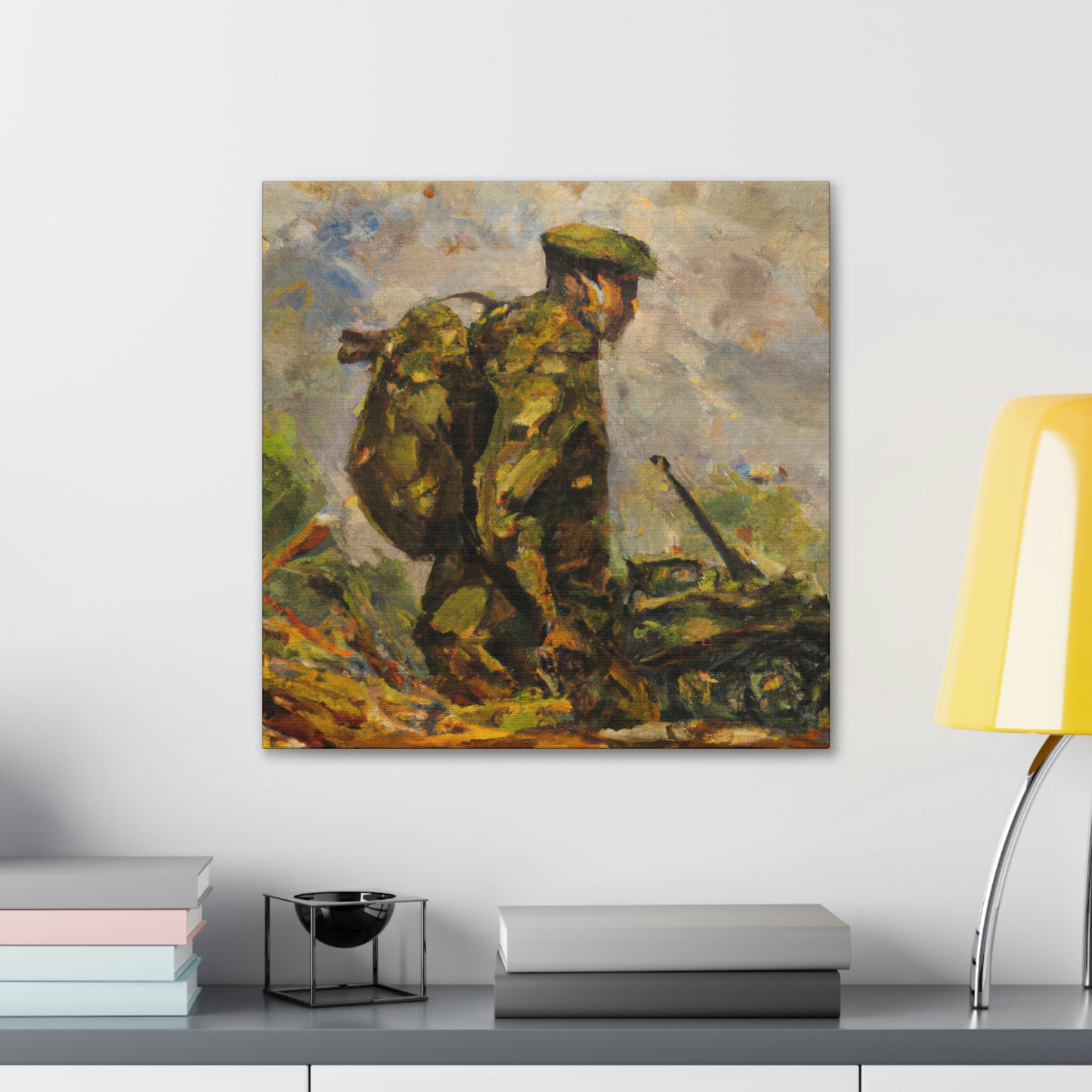 "The Gallant Artilleryman" - Canvas