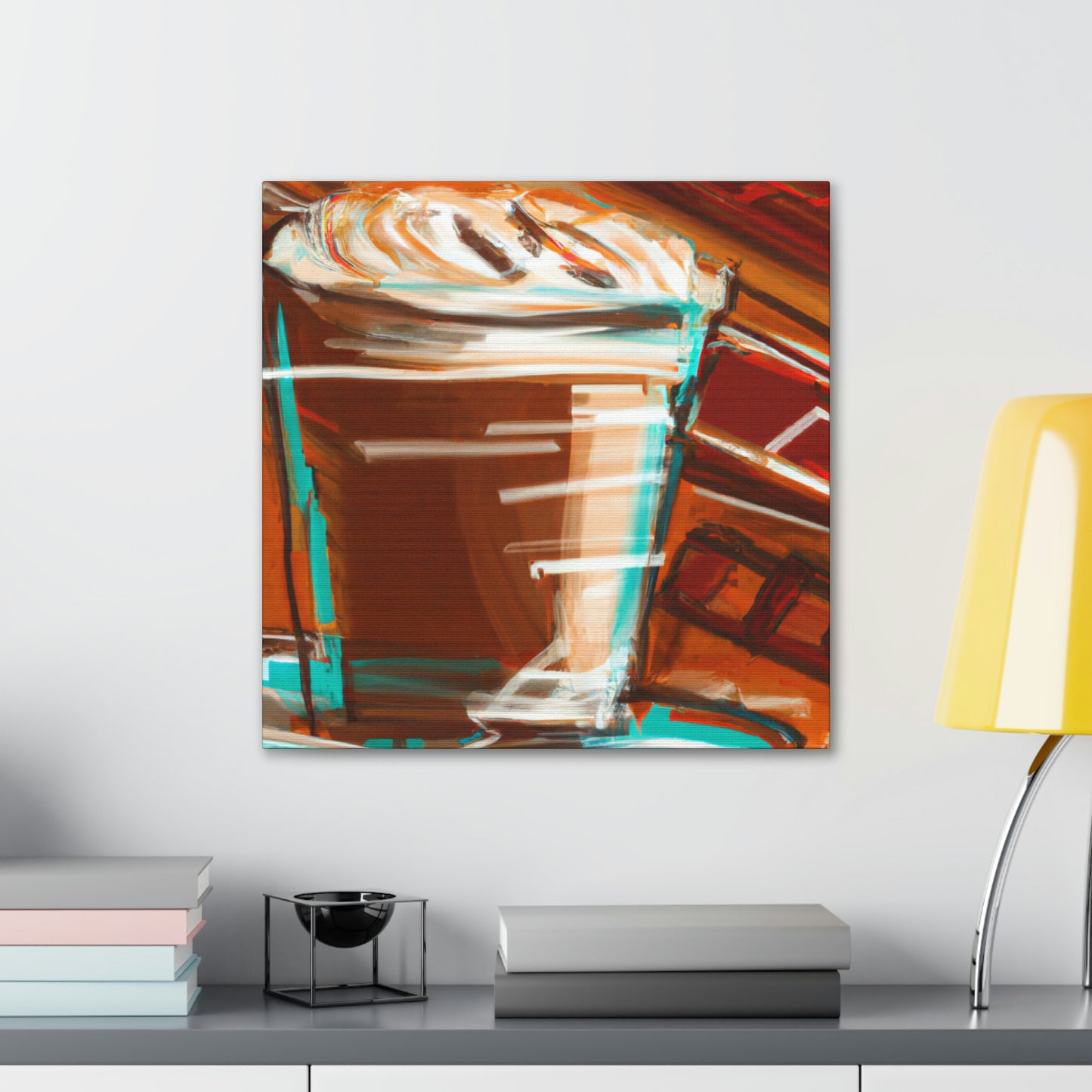 "Cappuccino in Abstraction" - Canvas