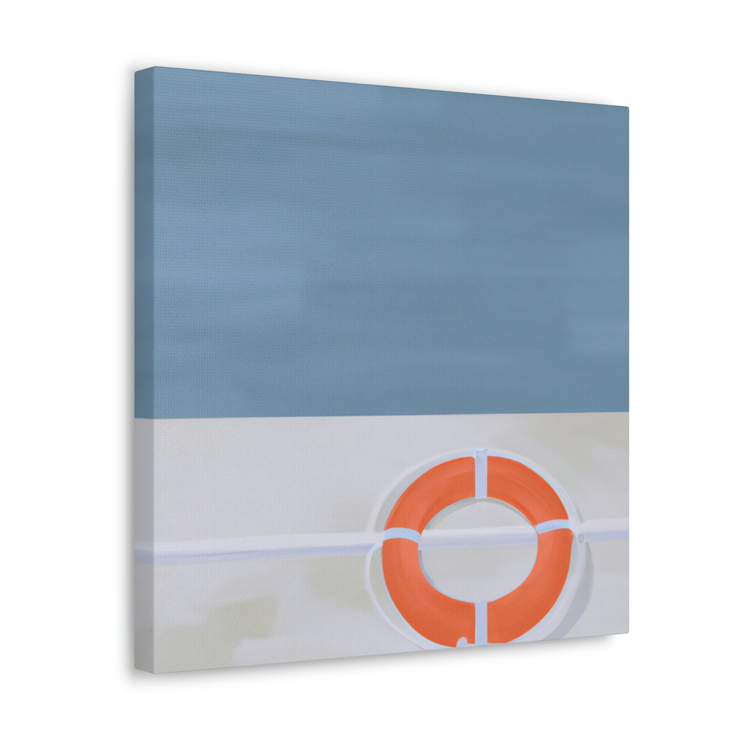 "Lifebuoy in Minimalism" - Canvas