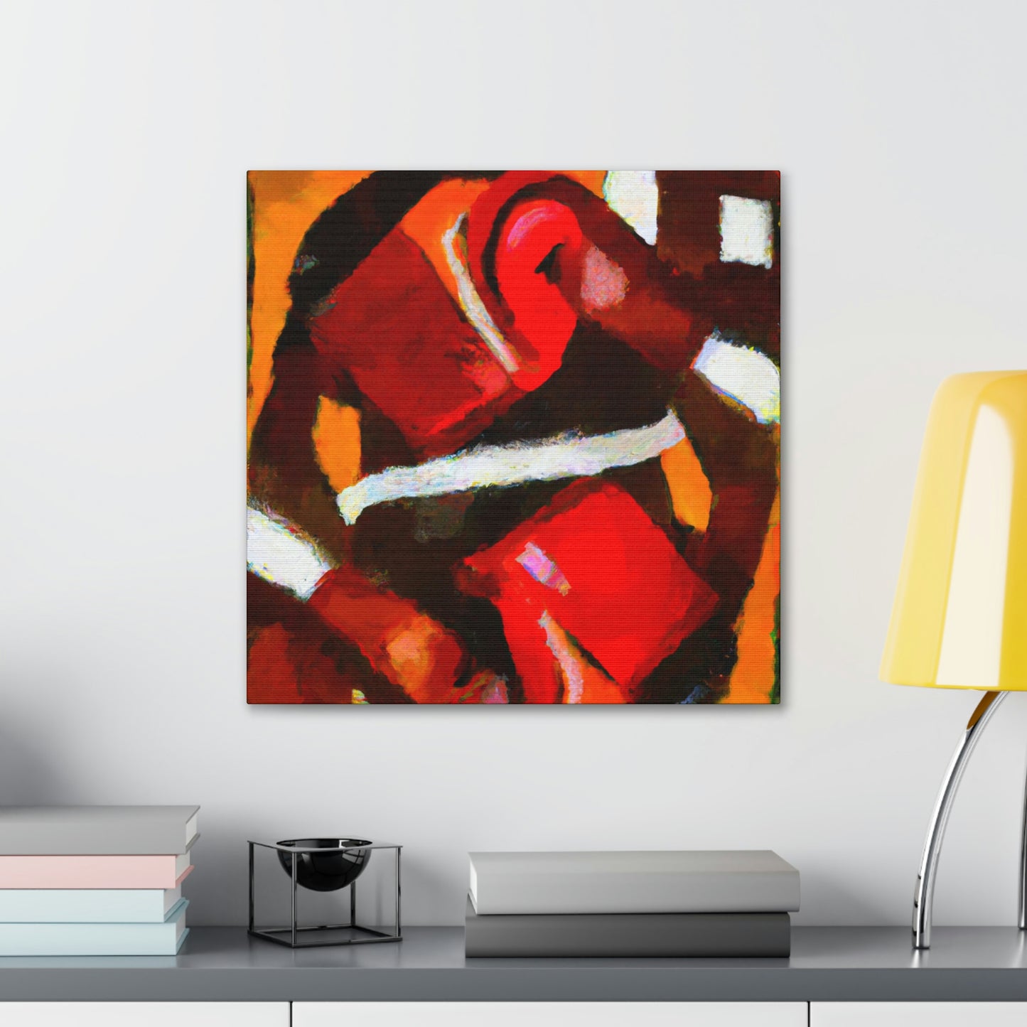 "Boxing in Abstract Form" - Canvas