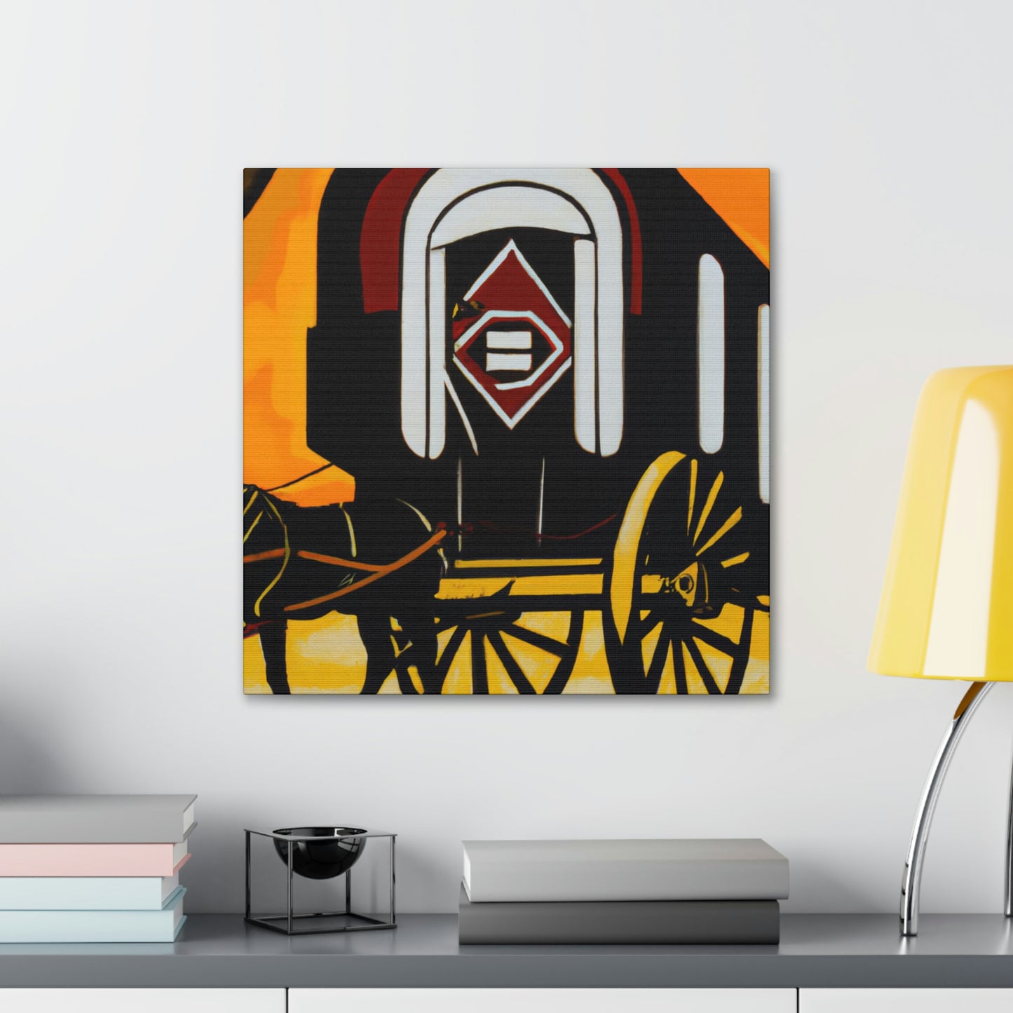 "Roaring Chuck Wagon" - Canvas