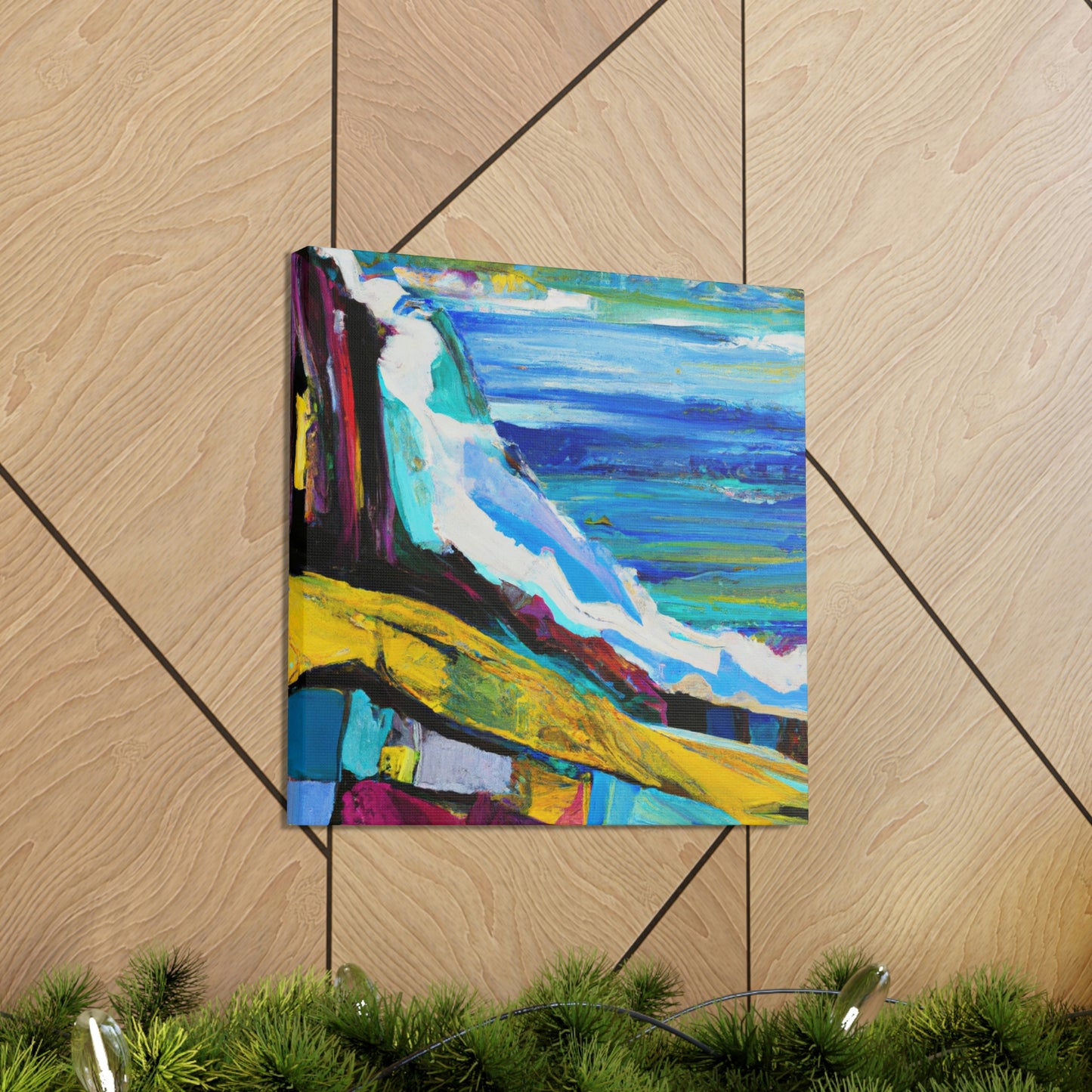 "Surging Seaside Sunset" - Canvas