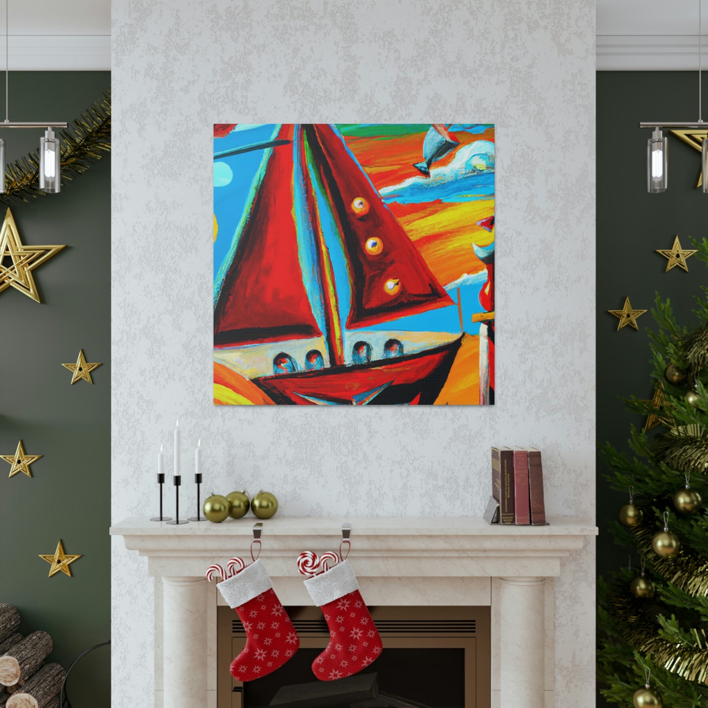 Sailboat in Dreamscape - Canvas