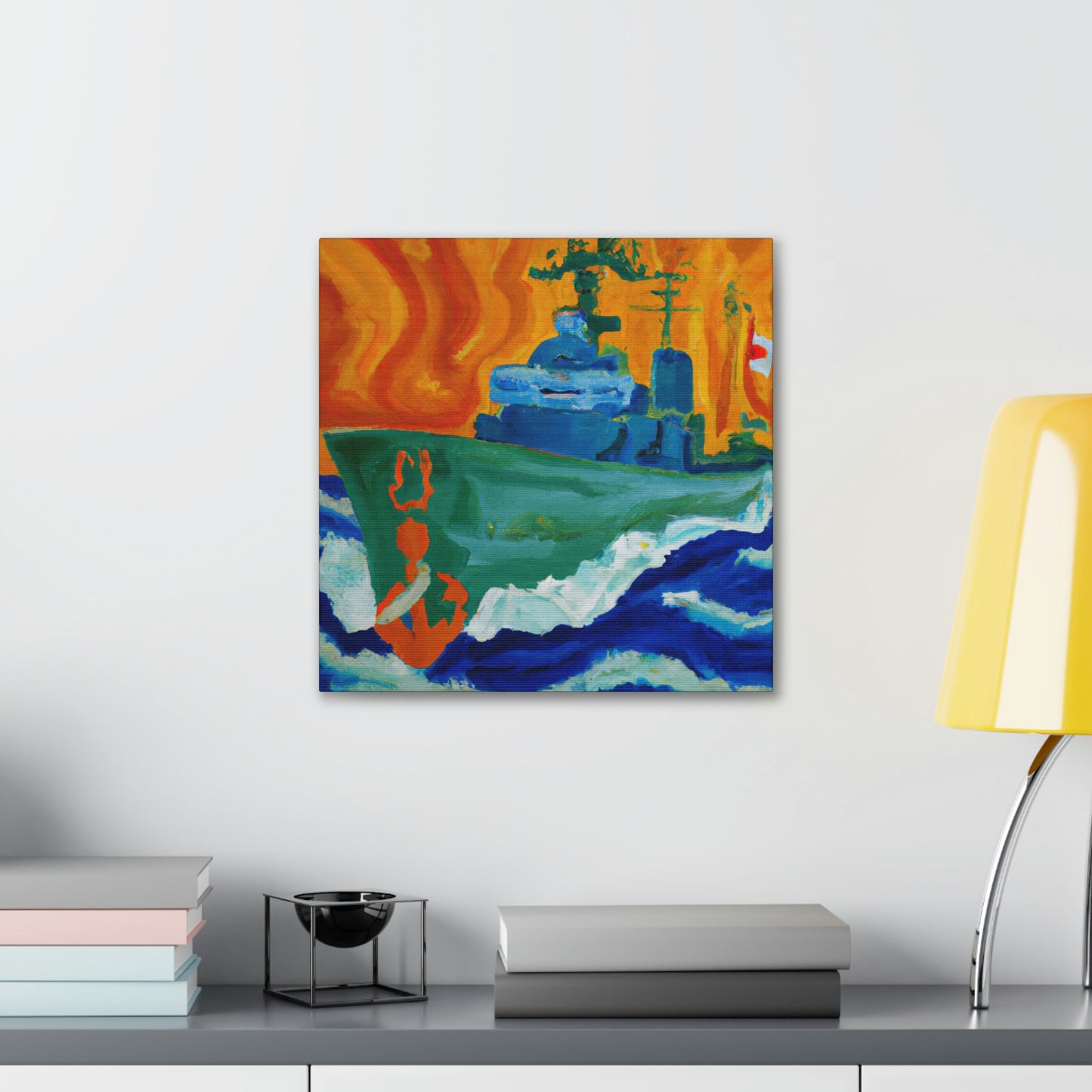 Marine Fauvist Sunset - Canvas