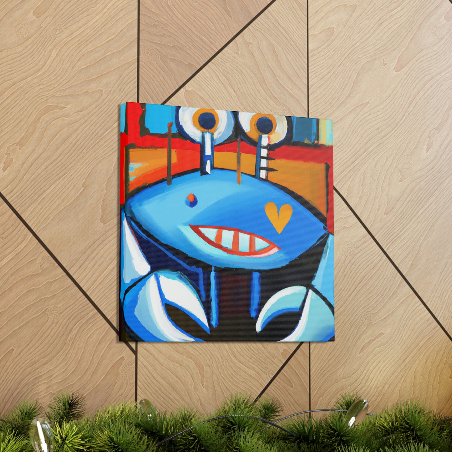 Crab in Abstract Art - Canvas