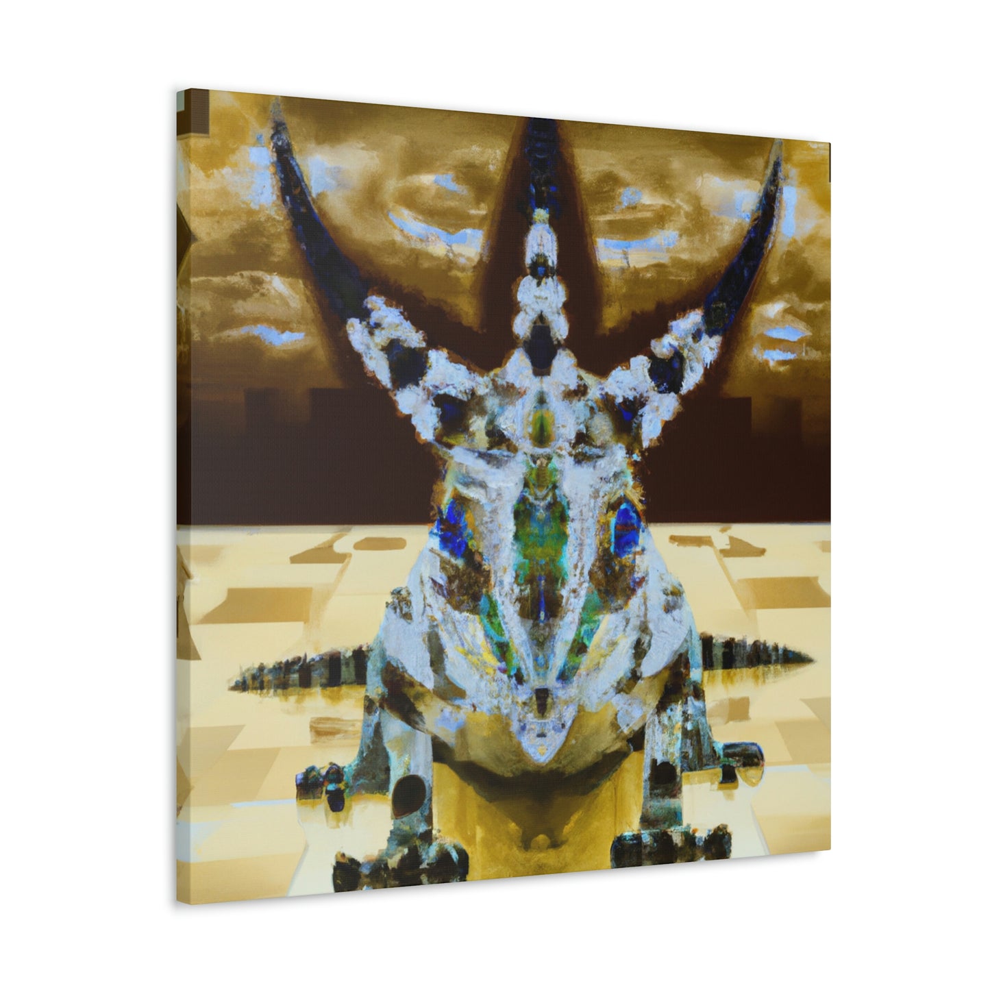 "Horned Lizard Dance Party" - Canvas