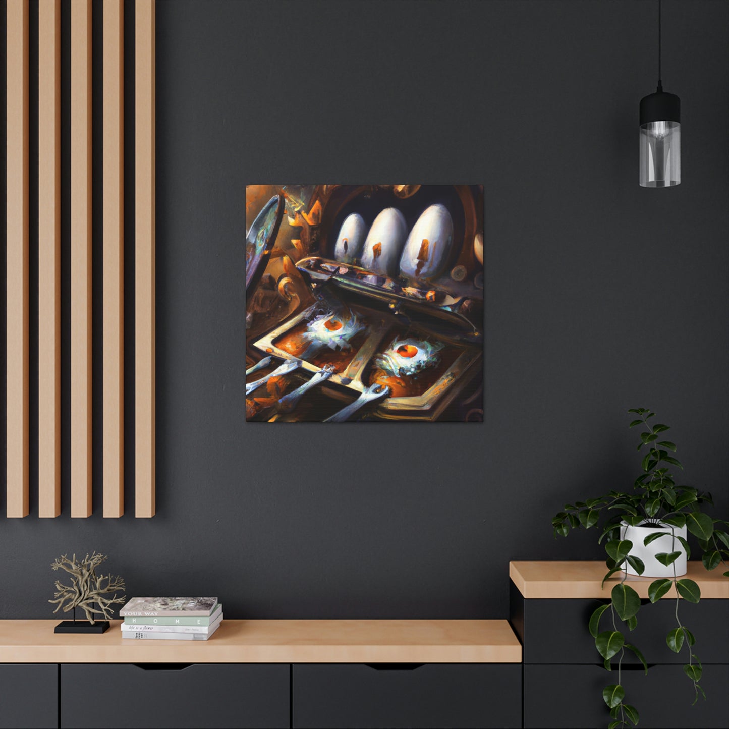 "Steampunk Egg Exploration" - Canvas