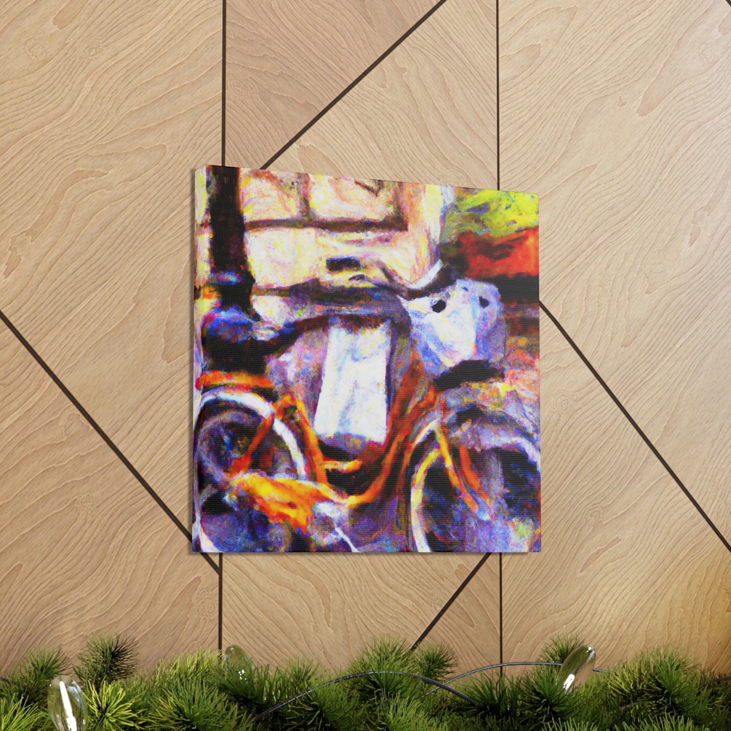 "Bicycle at Sunrise Impression" - Canvas