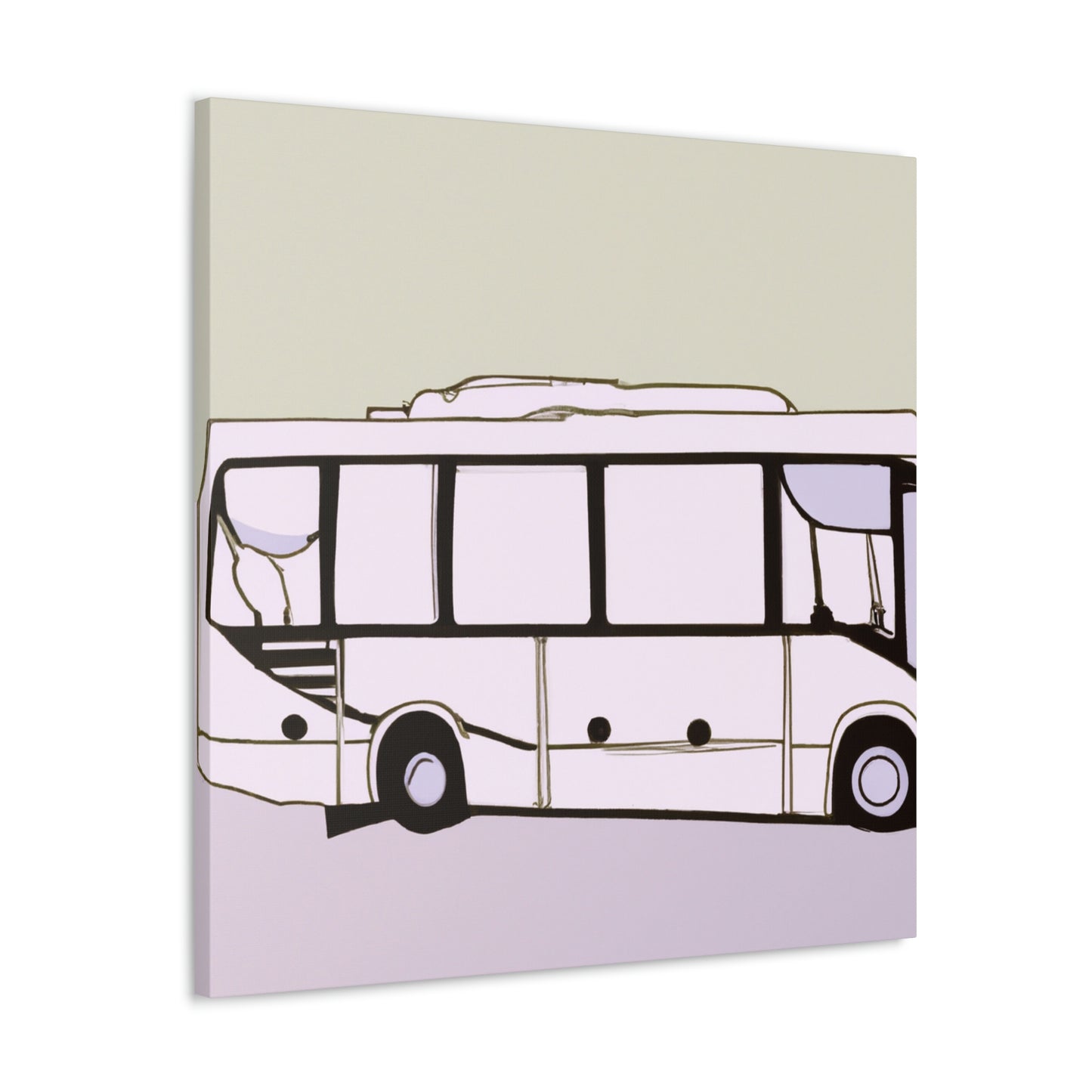 "Bus of Minimalism" - Canvas