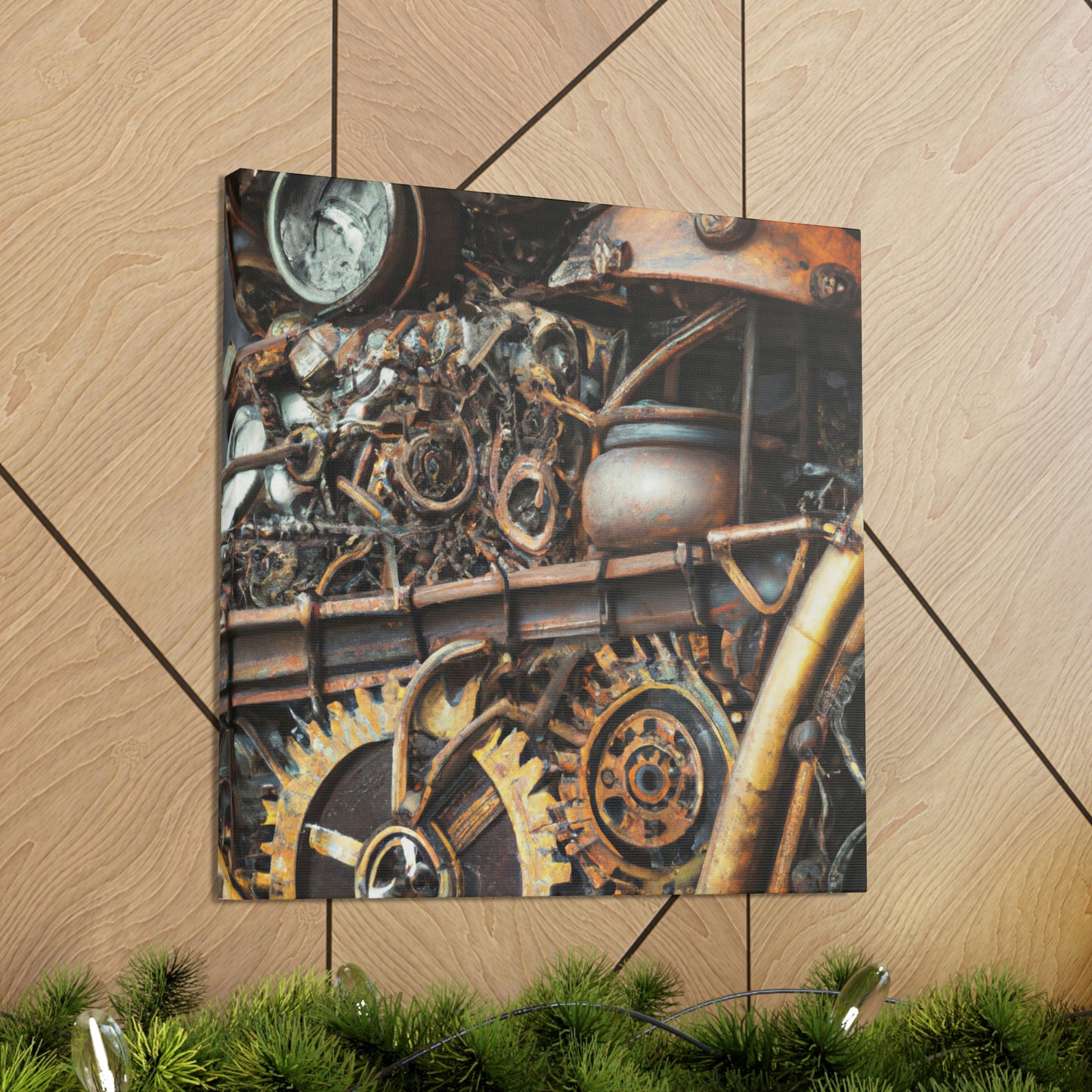 Gilded Clockwork Wonders - Canvas