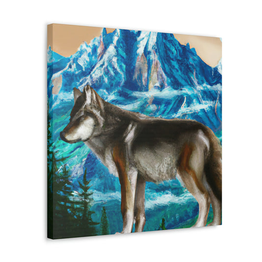 Wild Wolf Watchfulness - Canvas