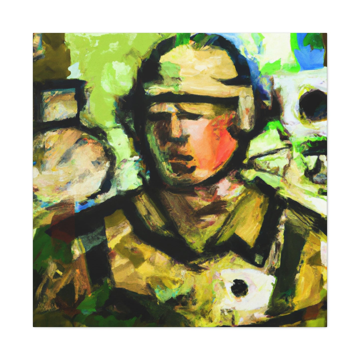 Engineer with Fauvism - Canvas