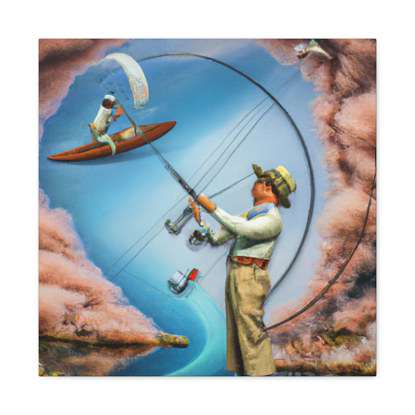 "Fly Fishing Fantasy Dream" - Canvas